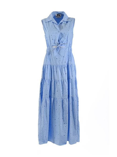 Abito stardust in cotone Celeste NO SECRETS | 261NS224CELESTE